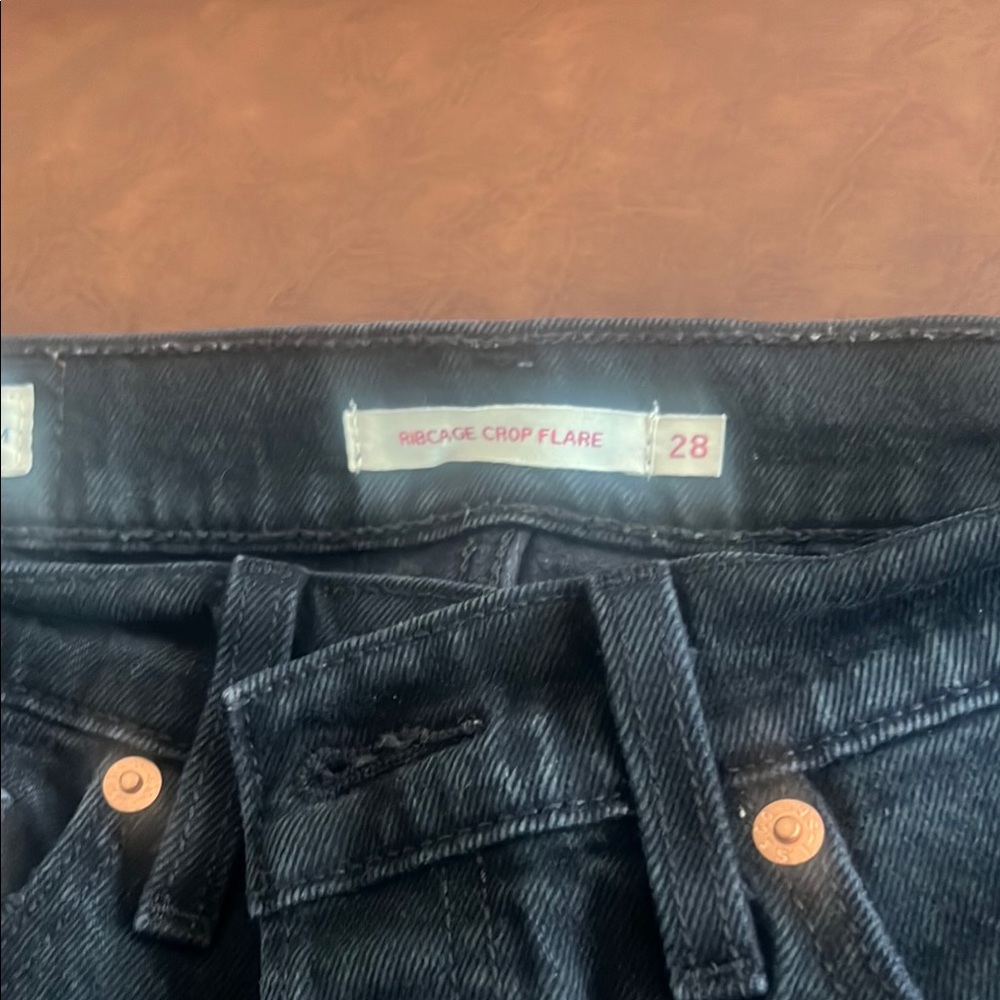 Levi's women’s Black Ribcage Boot Cut Jeans